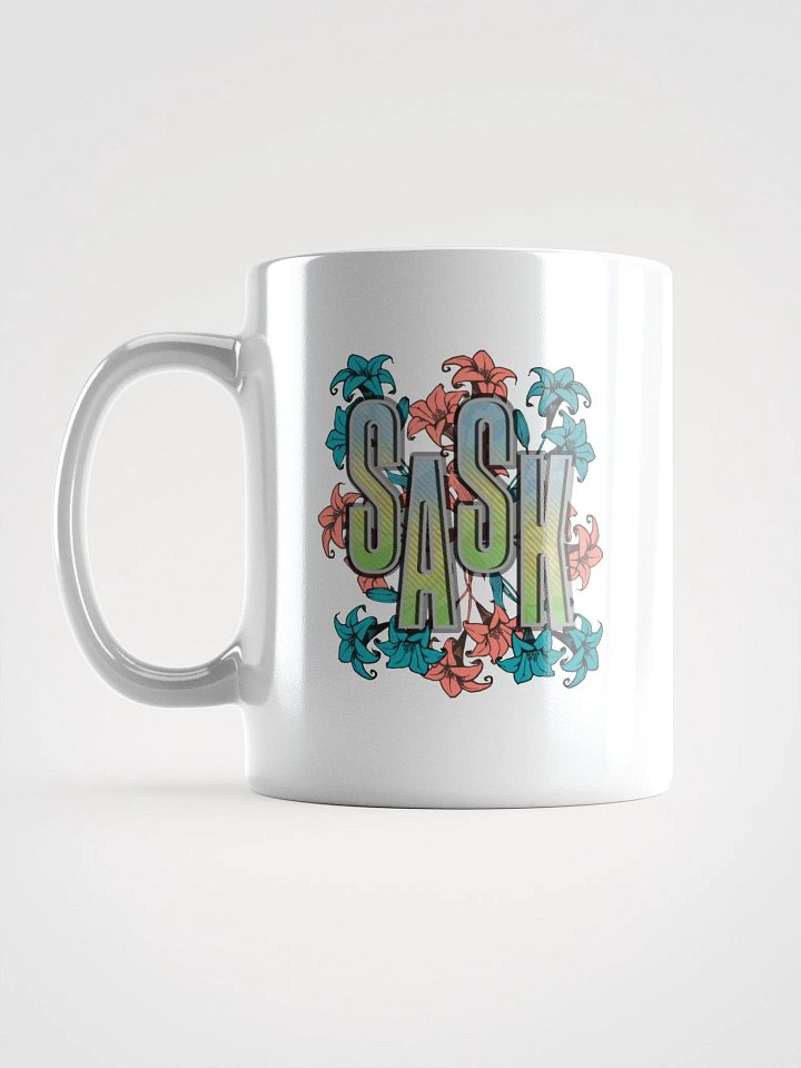 Sask Saskatoon Saskatchewan Floral Gradient Mug product image (1)