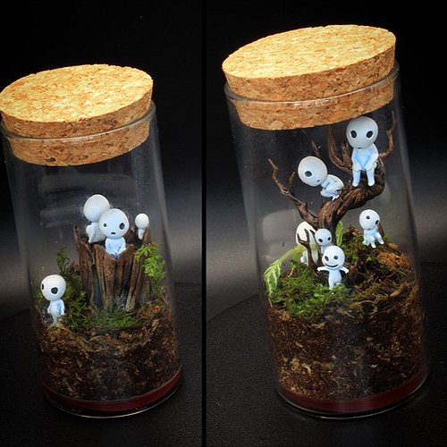 Some of our beautiful kodama spirits looking after our miniature terrariums.

Handpainted and Handmade

This is available to ...