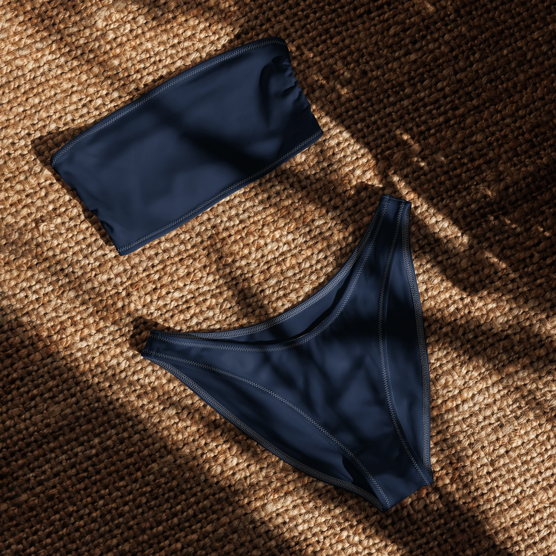 His House Womens Bandeau Bikini Set - Navy product image (6)
