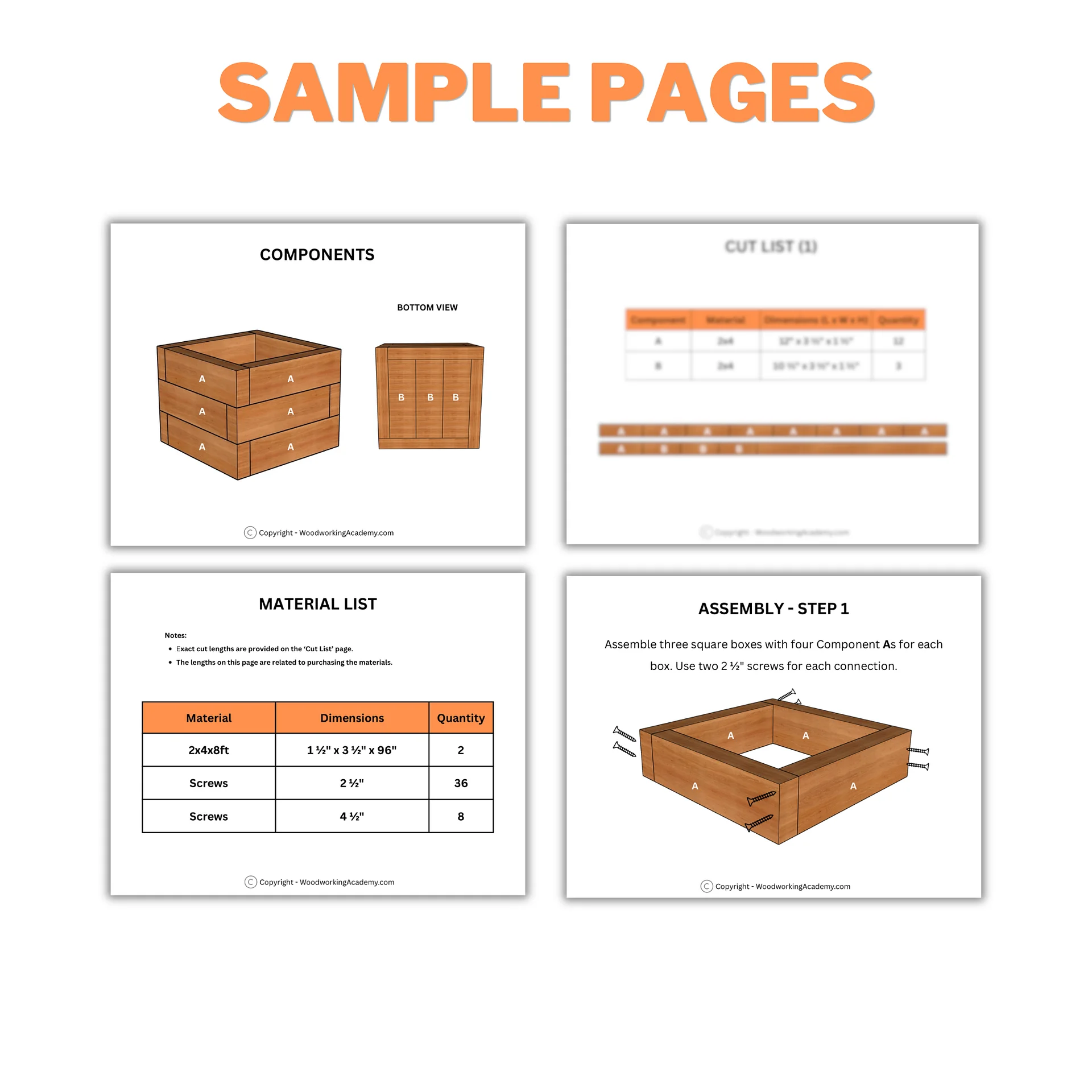 14" Cedar Planter Plans (PDF) product image (5)