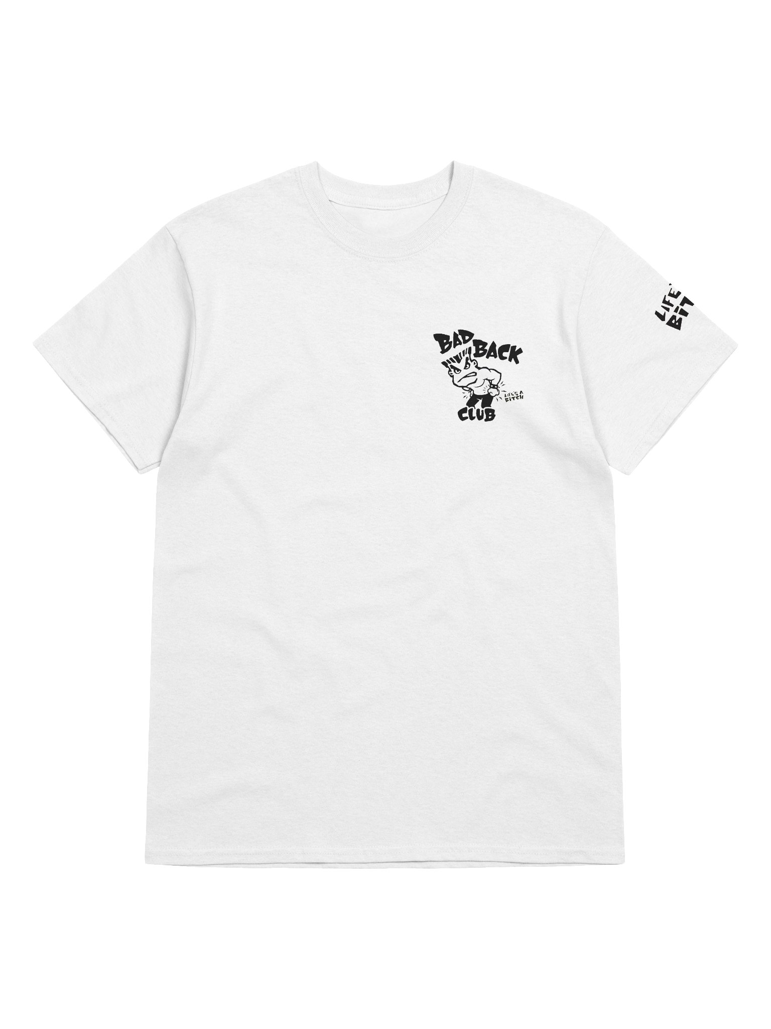Bad Back Club Small Logo - White T Shirt product image (5)