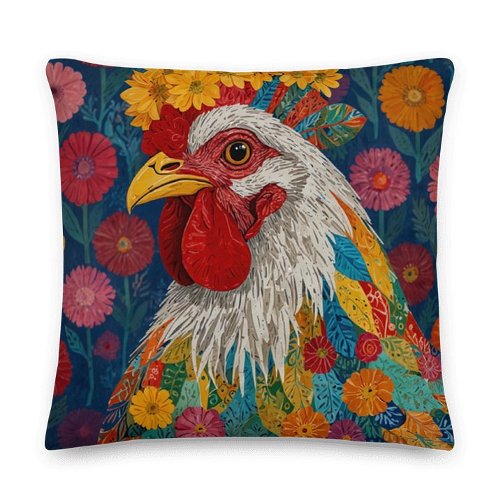 Vibrant Rooster All-Over Print Pillow product image (1)