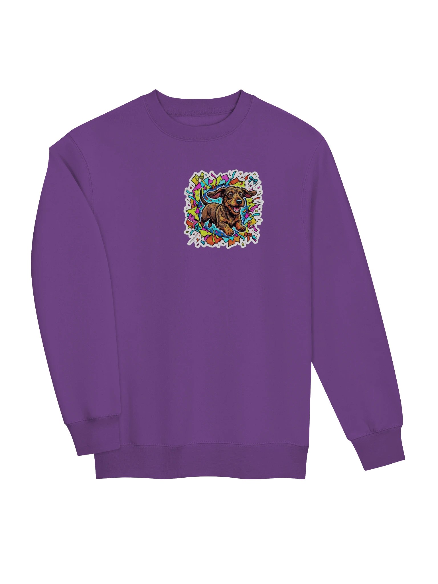 Wrapping Paper Chaos Dachshund Heart Crewneck product image (11)