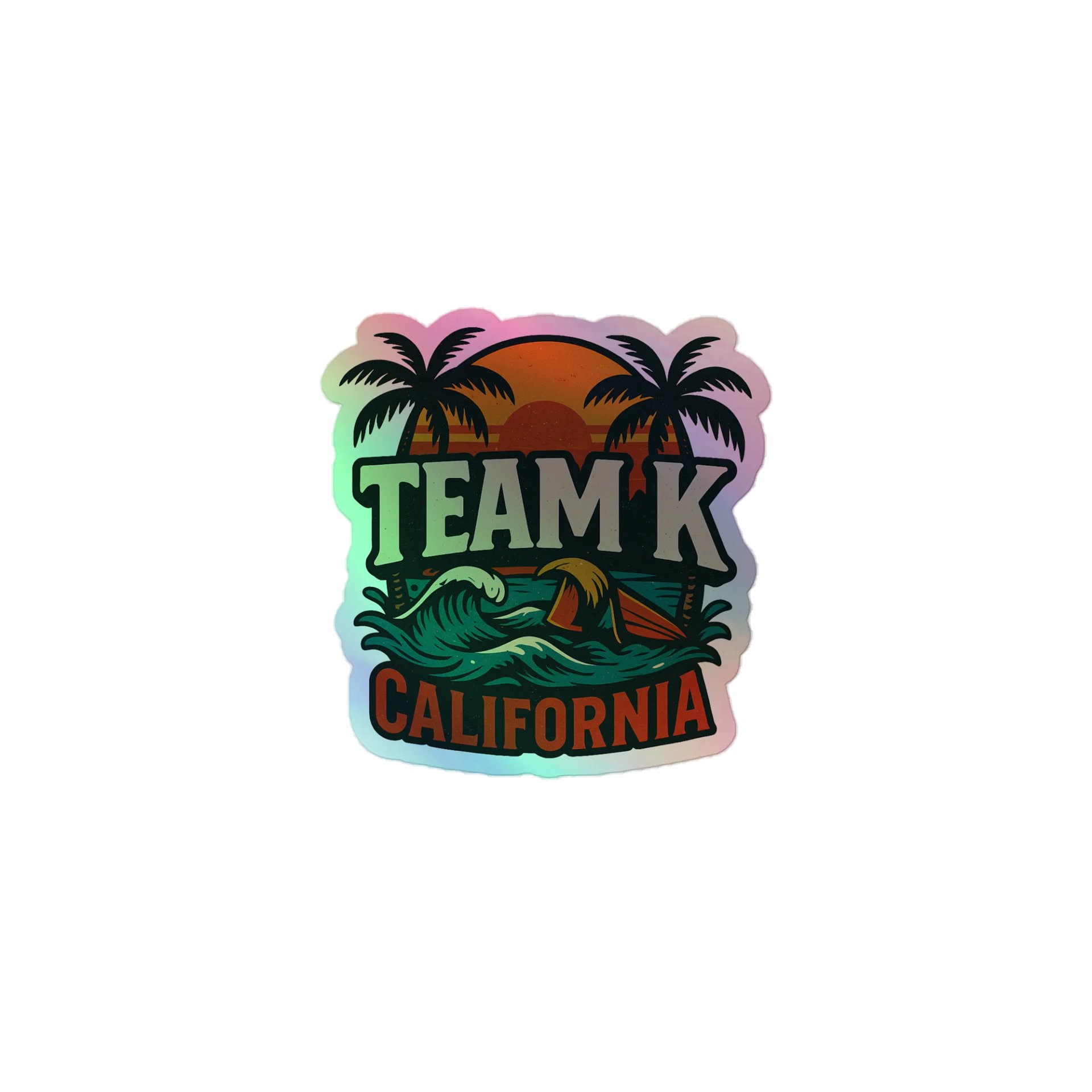 TEAM K CALIFORNIA HOLOGRAPHIC" STICKERS product image (1)