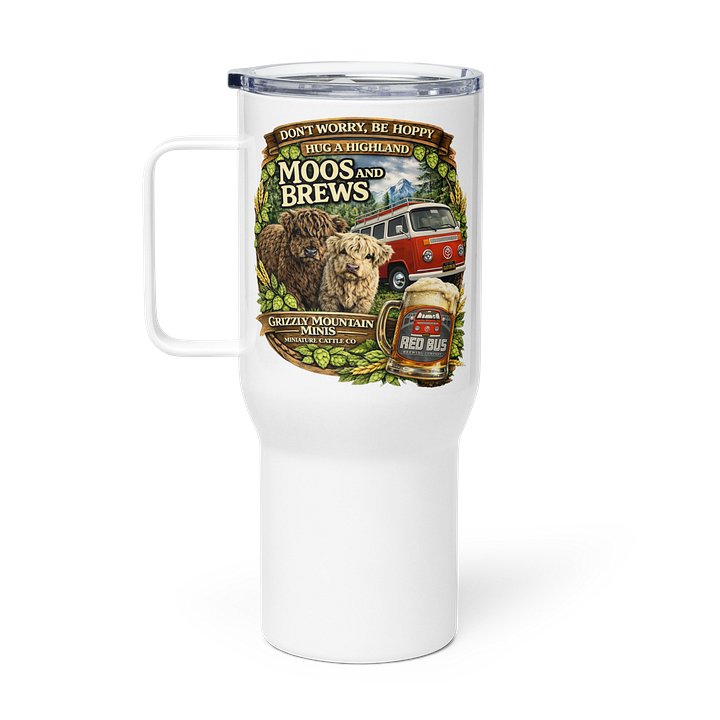 Moos and Brews Travel Mug product image (1)