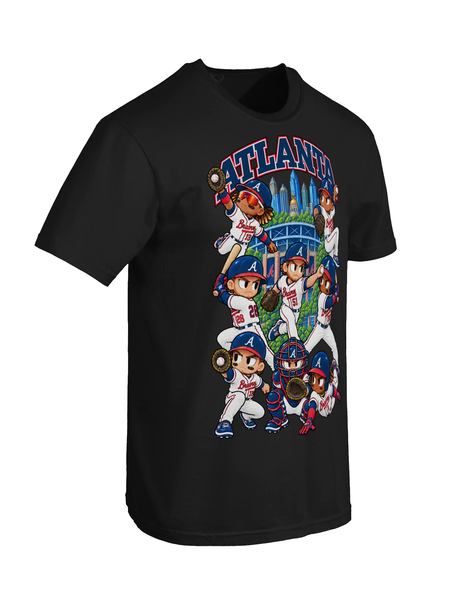 Atlanta Baseball Animated Player T-Shirt product image (40)