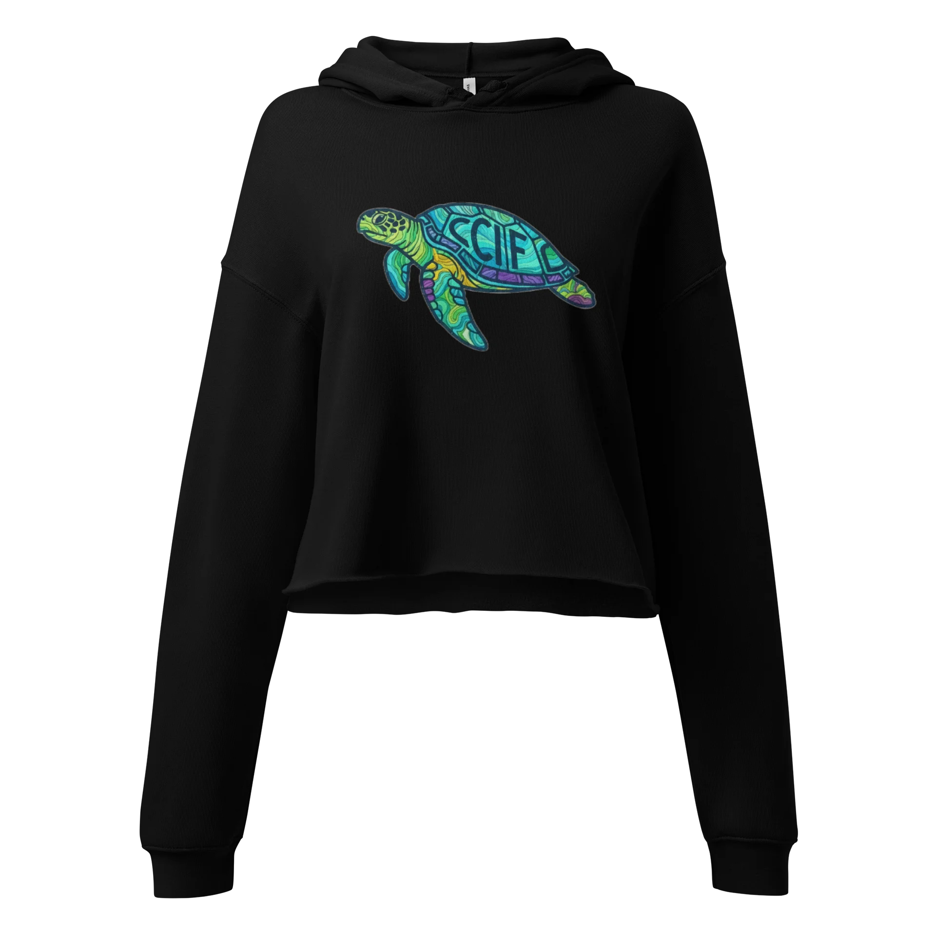 CCIF sea-turtle Crop Hoodie product image (1)