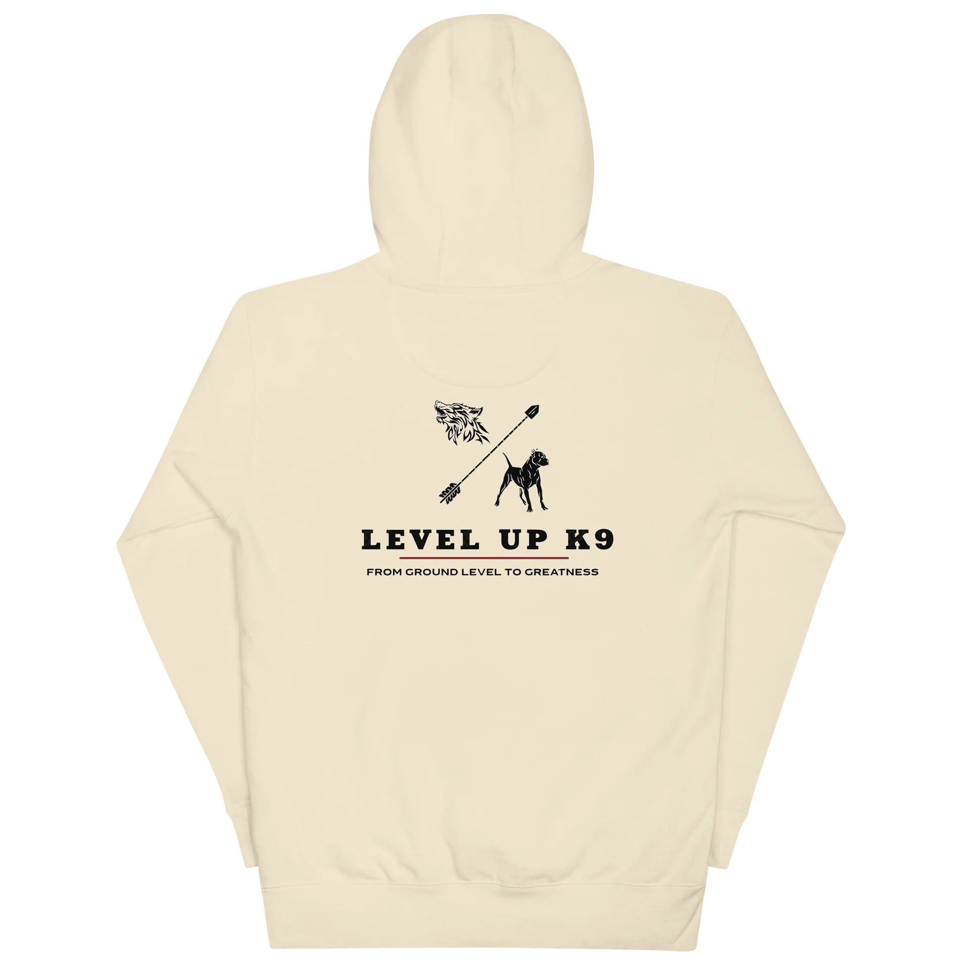 Level-UP K9 Standard Hoodie ( Bone ) product image (4)