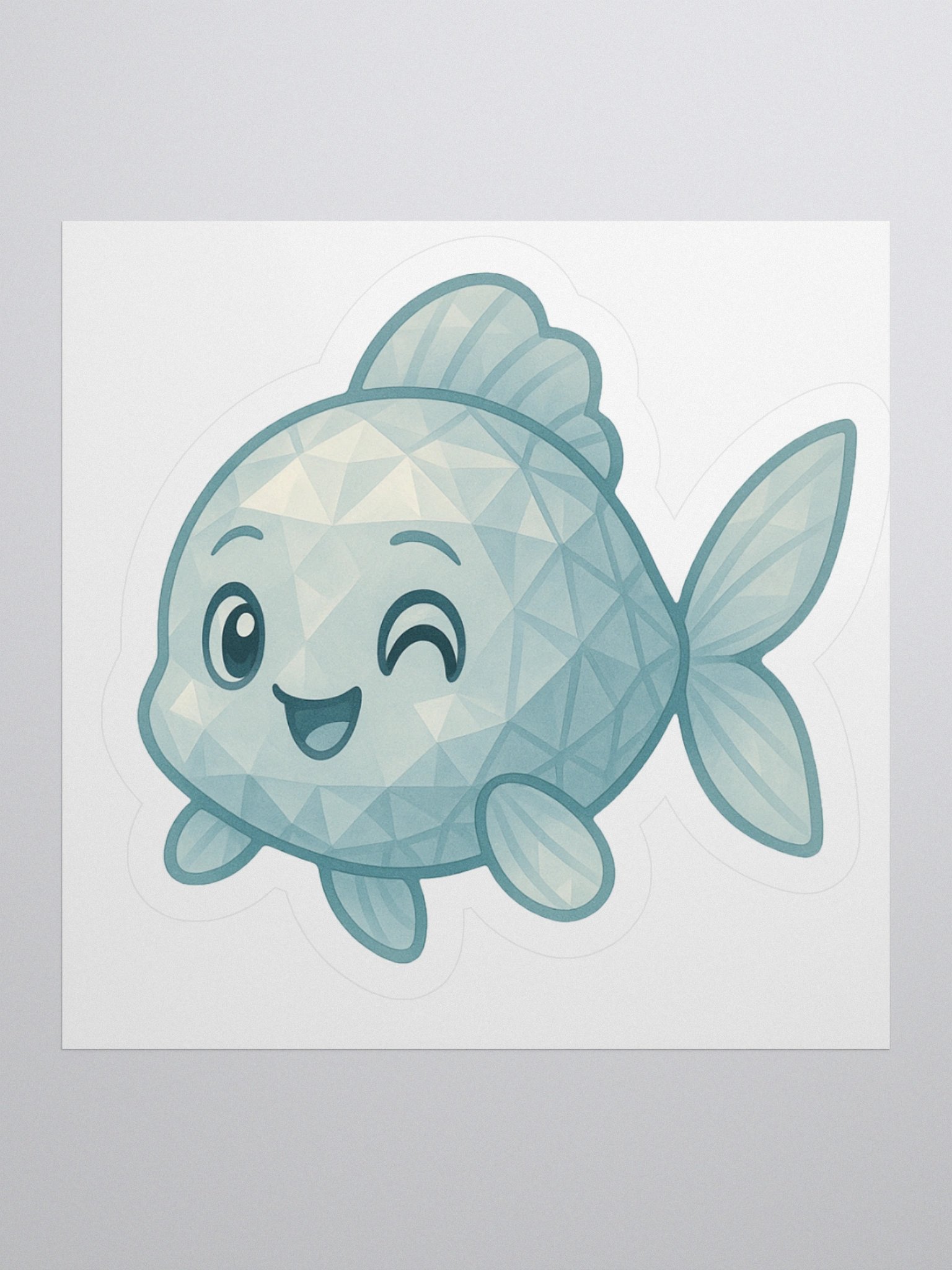 Diamond (April) Fish Sticker product image (2)