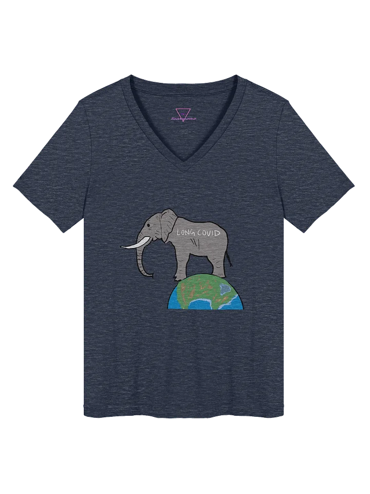 Elephant In The Room V-neck tee (Long Covid) product image (2)