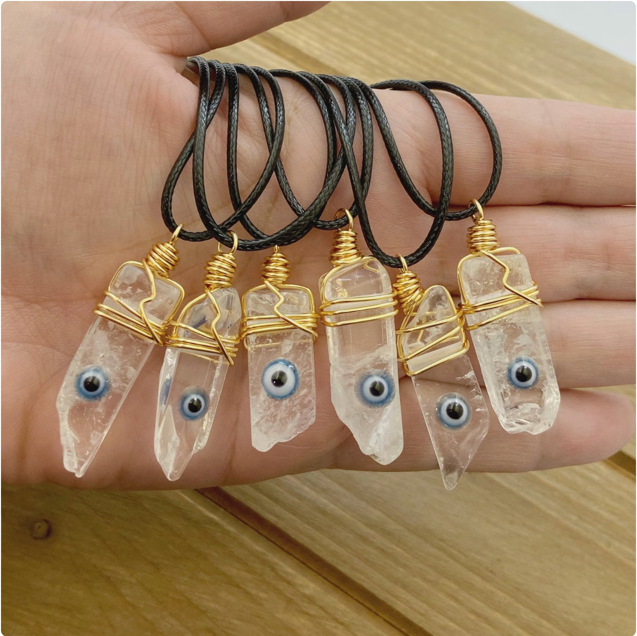 Wire Wrapped Mal de Ojo Necklace *Pre-Order* product image (3)