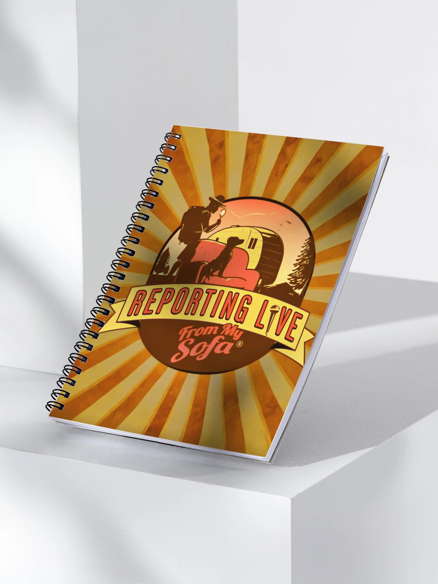 Reporting Live From My Sofa Spiral Notebook product image (3)