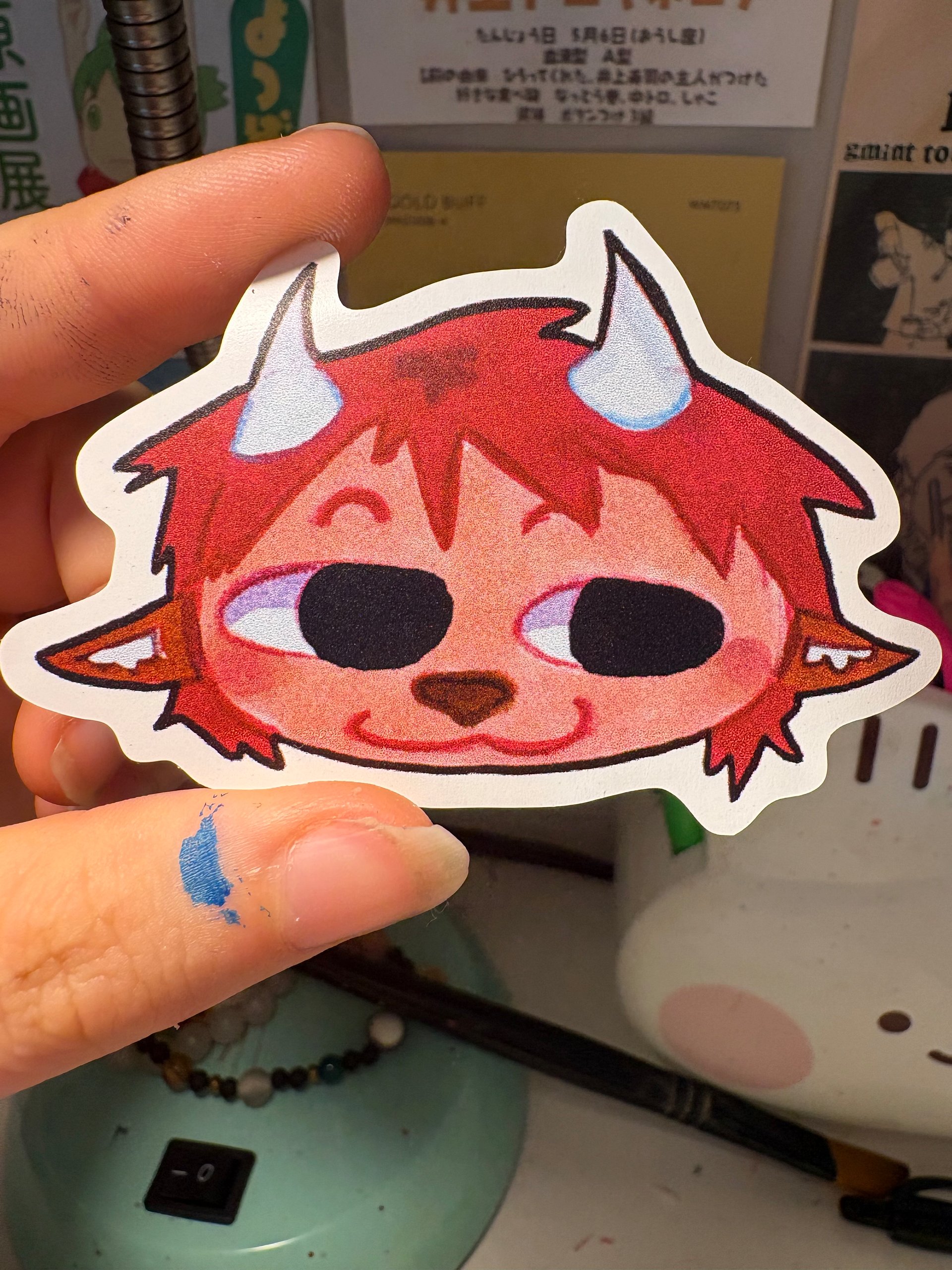 Freddie OC Head Sticker #1 product image (1)