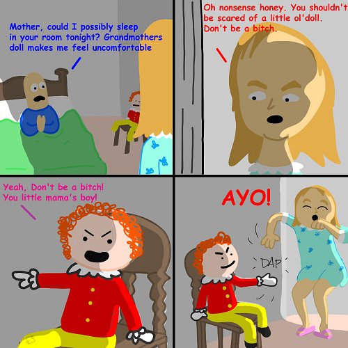 Day 8: Haunted Doll 🧸 

I don’t think I’ve ever done a comic post. So here it is. There’s a lesson to be learned here. Don’t ...