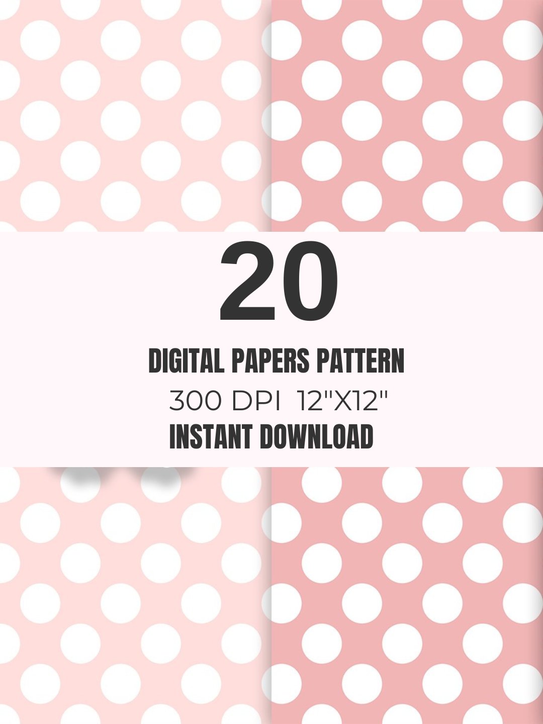 Pastel Pink & Sage Seamless Paper Pack 20 product image (7)