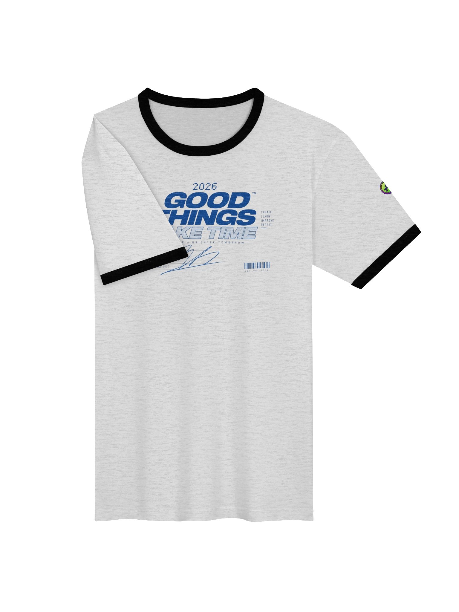 2026 Good Things Take Time Ringer Tee product image (3)