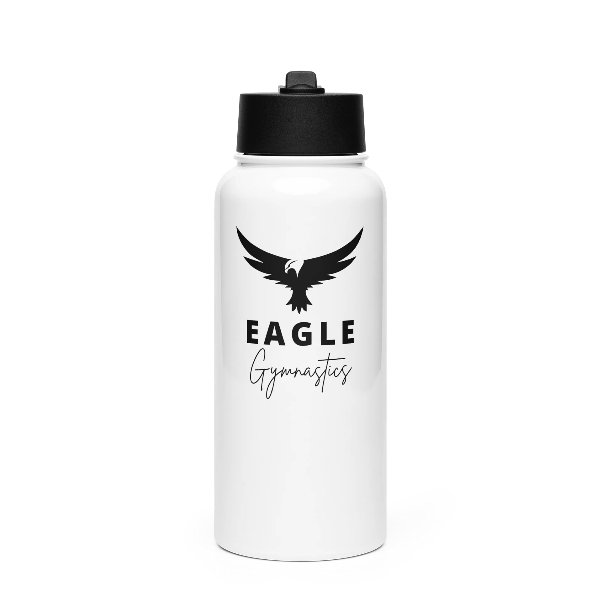 Eagle Stainless Steel Water Bottle with a Straw Lid product image (1)