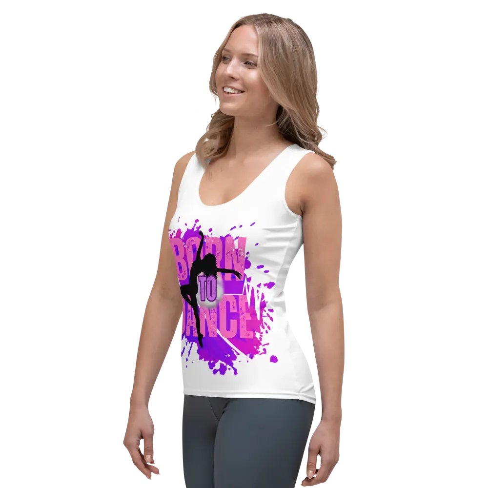 Born to Dance Her Silhouette Huge Print Tank product image (5)