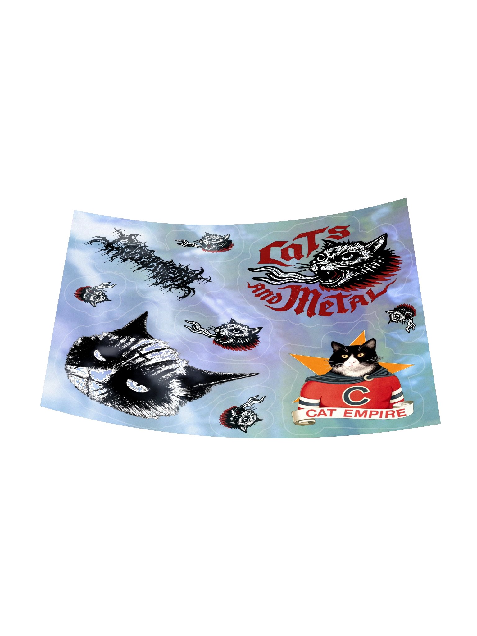 CATS AND METAL HOLO STICKER SET 5.5" × 5.5" product image (7)