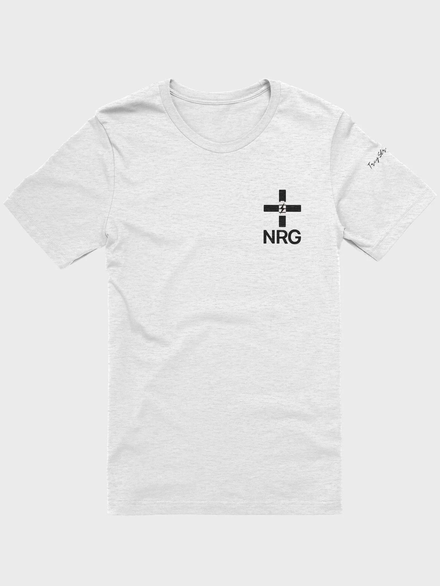 Positive eNeRGy Ash White Tee product image (1)