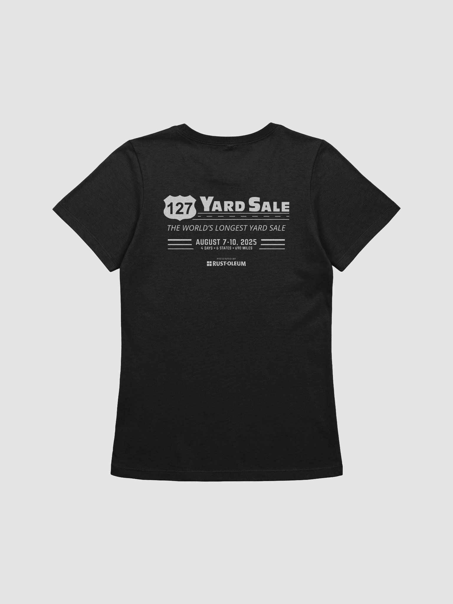 127 Yard Sale (2025) Vintage - Bella+Canvas Women's Supersoft Relaxed-fit T-Shirt - Black product image (2)