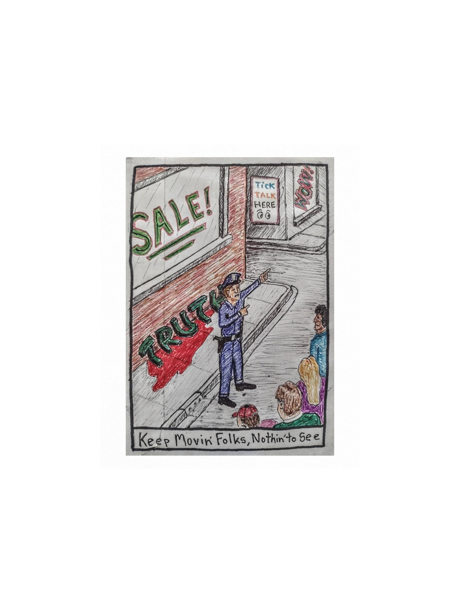 Keep Movin' Folks Print product image (1)