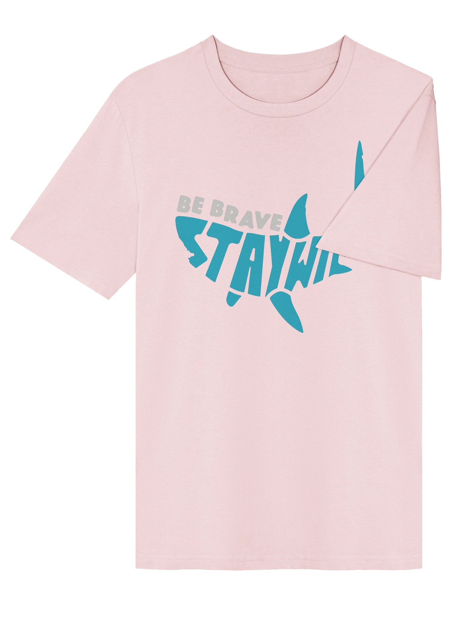 Be Brave Stay Wild Shark Unisex Organic Tee product image (45)
