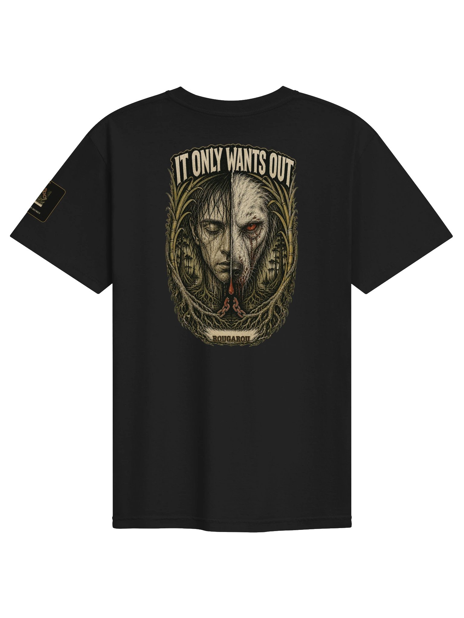 Rougarou — It Only Wants Out Night Watch Tee product image (1)