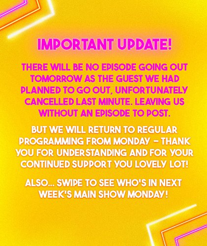 IMPORTANT UPDATE! 🚨

ALFIE’S BACK! 😍