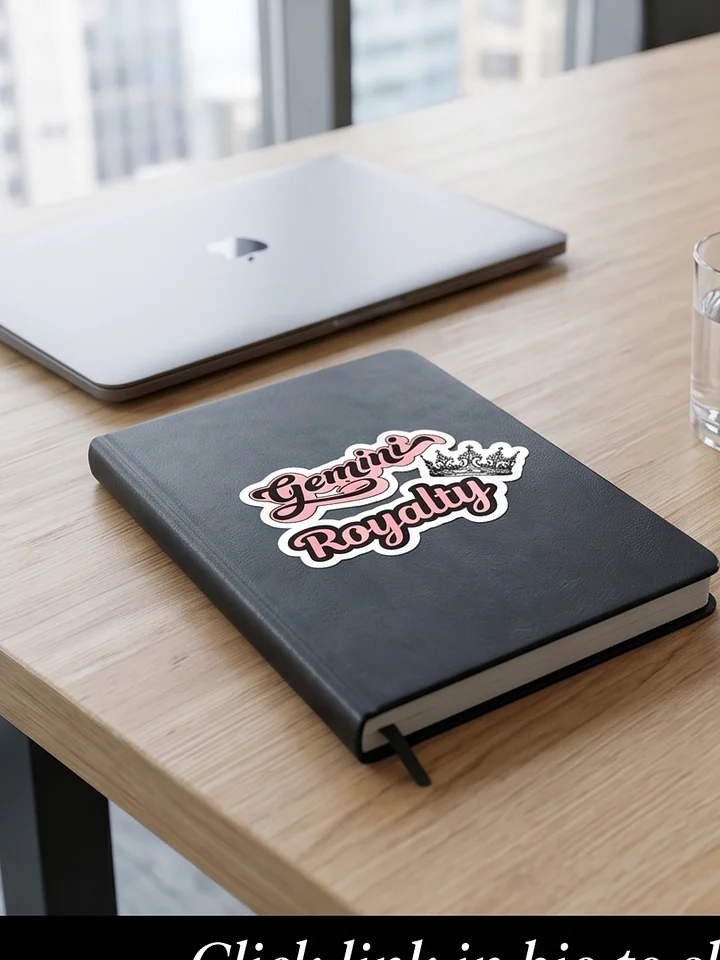 Gemini Royalty Pink Script Sticker product image (5)