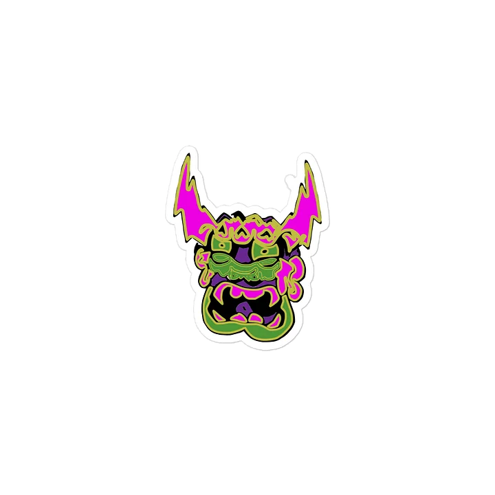 crown of horns die-cut sticker product image (2)