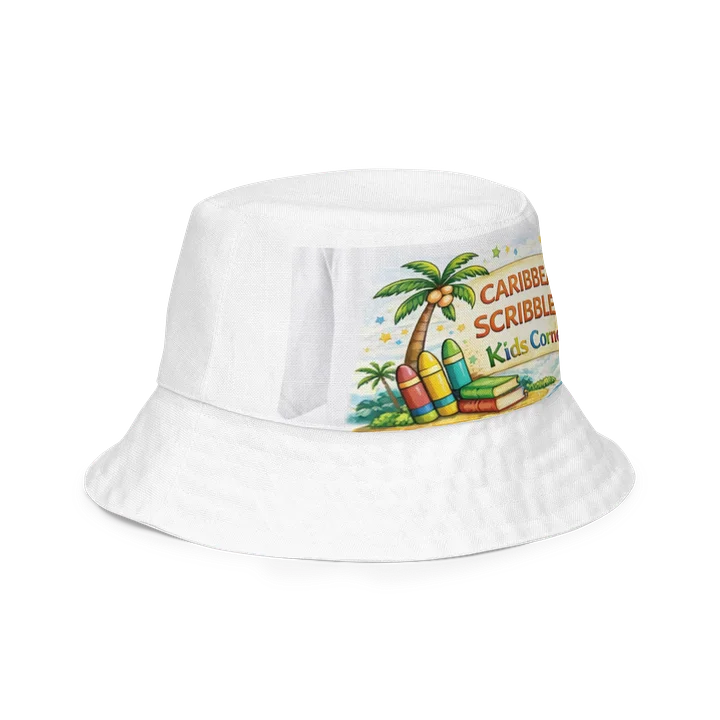 Caribbean Scribbles Kids Corner Bucket Hat - Fun, Creative Caribbean Style product image (2)