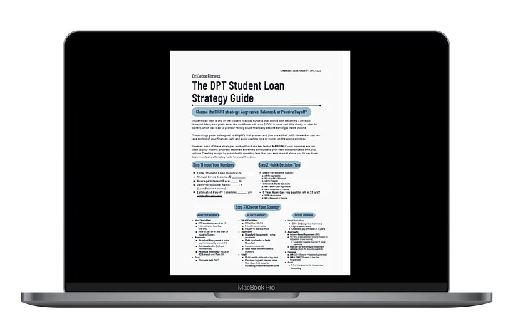 The DPT Student Loan Strategy Guide product image (1)