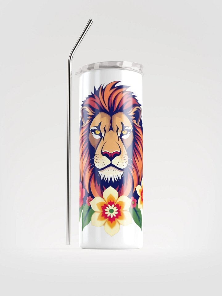 Floral Lion Stainless Steel Tumbler product image (1)