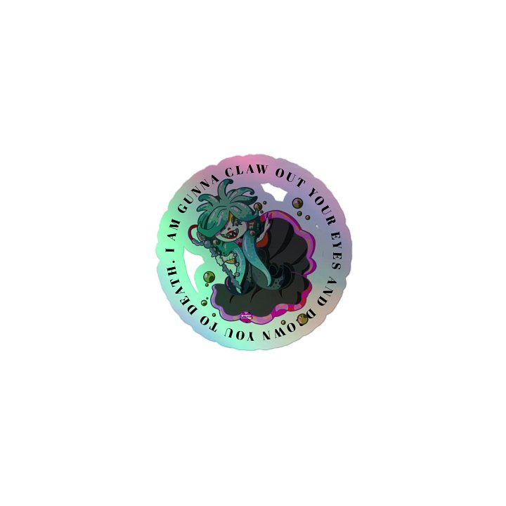 Mythical Sea Monster Scylla Holographic Sticker product image (1)