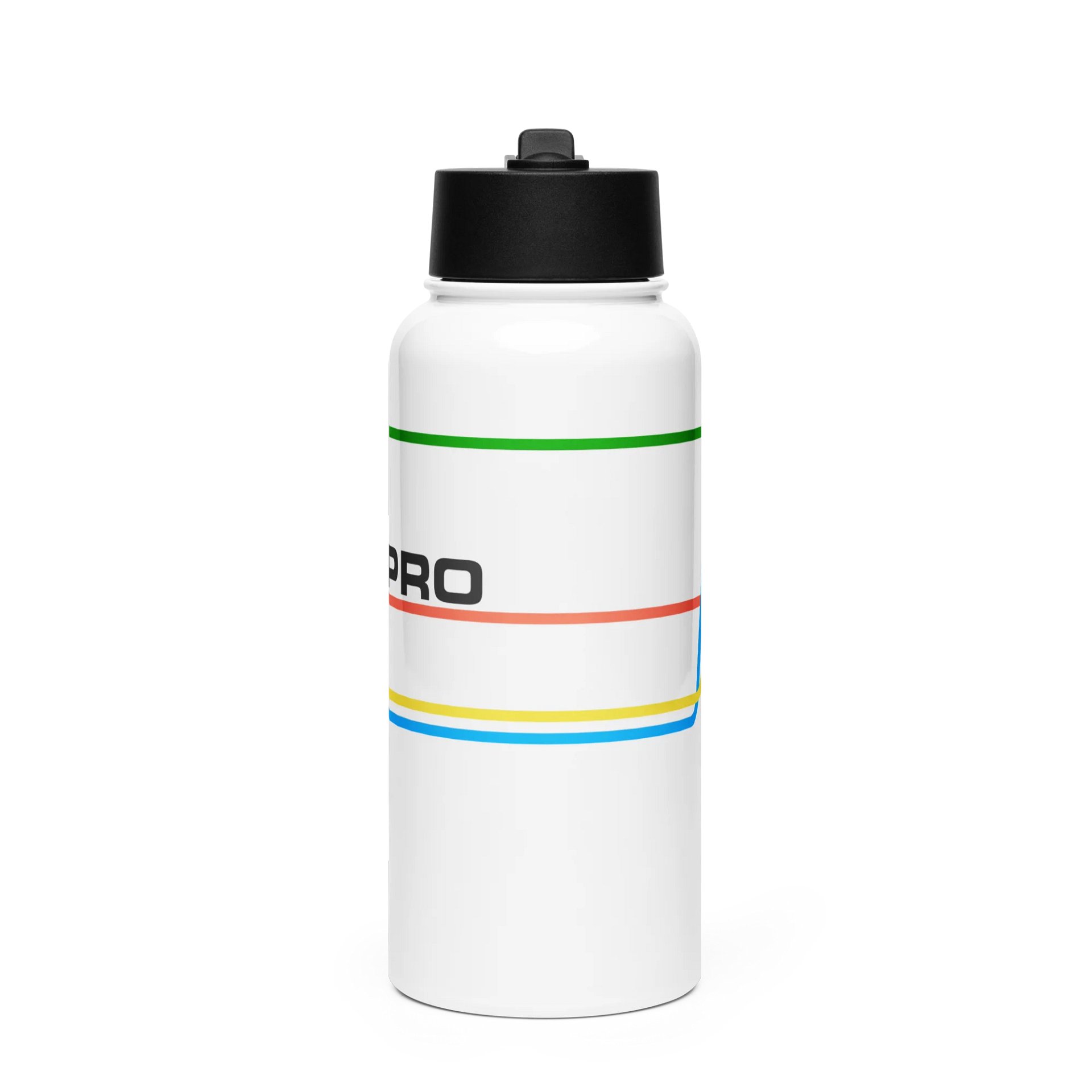 80s inspired STFC.PRO graph lines Water Bottle product image (1)