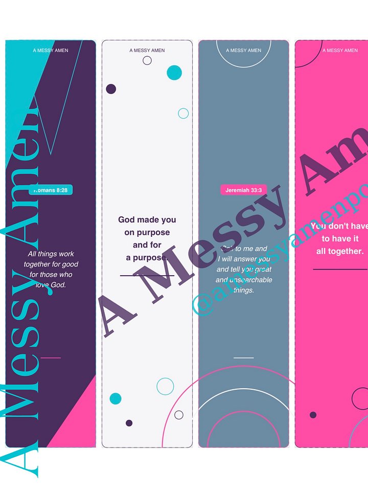 The Complete Bookmark Collection — A Messy Amen Printable Bookmarks product image (1)