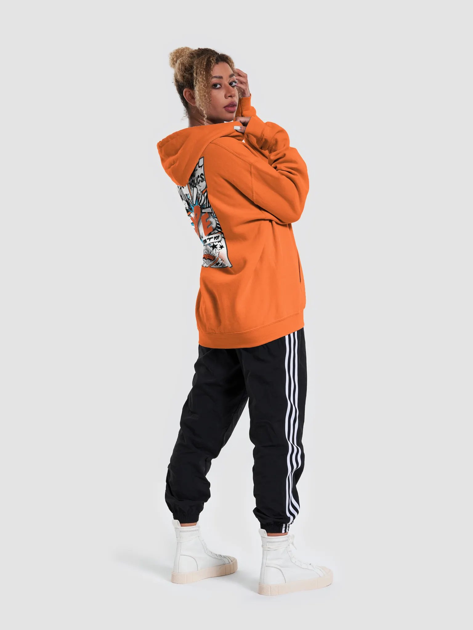 Explosive Orange NoPe Shac-oholics Hoodie product image (6)