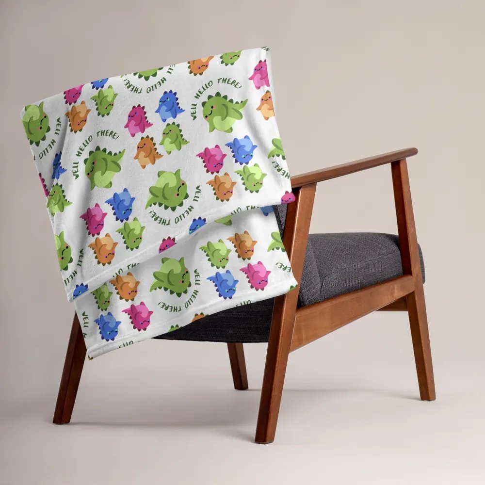 Cute Coloured Dinosaur Blanket product image (10)