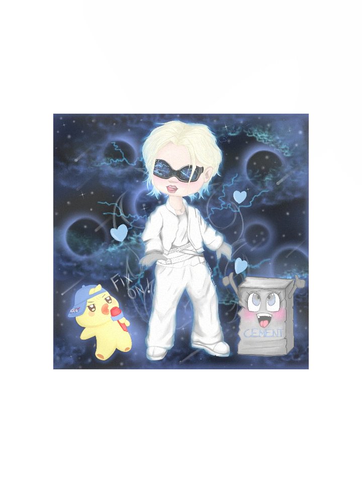 Mingi Fanart Square Poster - Ateez product image (2)