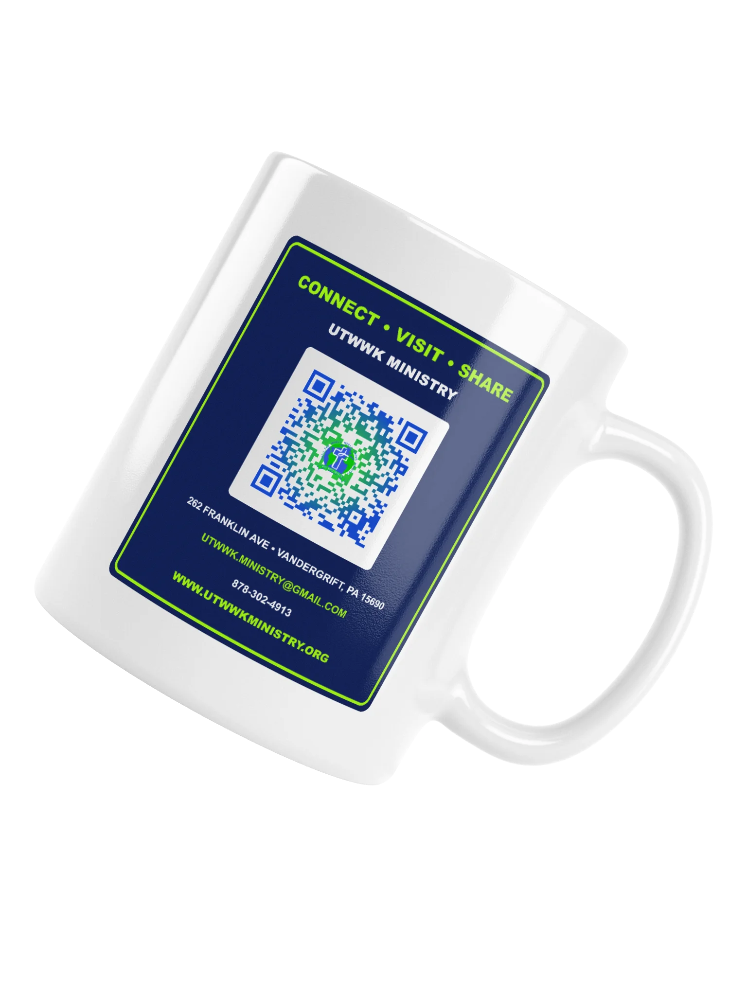 Saved. Sent. Serving. White Glossy Mug product image (6)