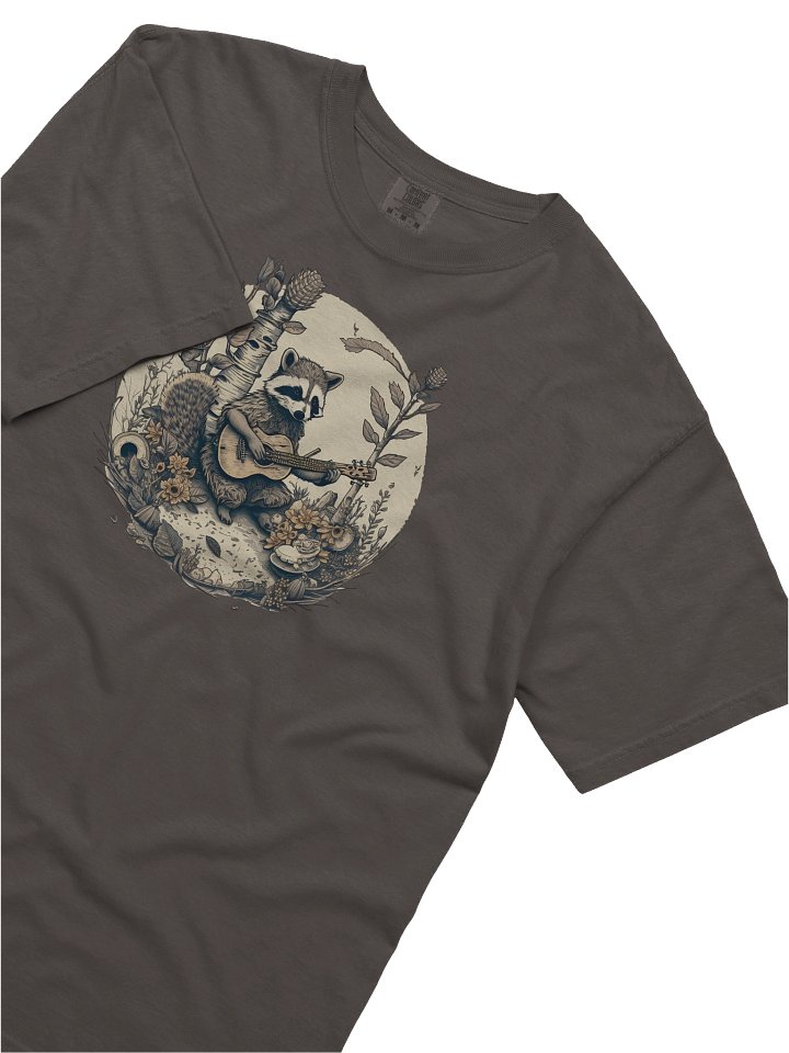 Raccoon Banjo Shirt – Vintage Woodland Music Animal Graphic Tee product image (32)