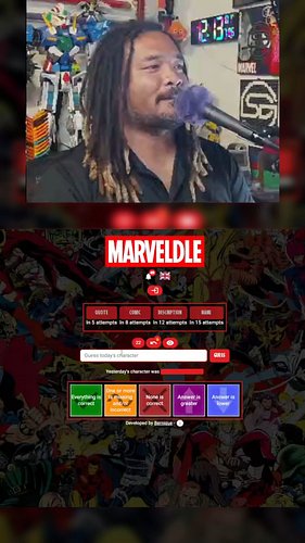Comic Marveldle for July 7! Even minigames like this will teach me new things sometimes. #comics #marvel #marveldle