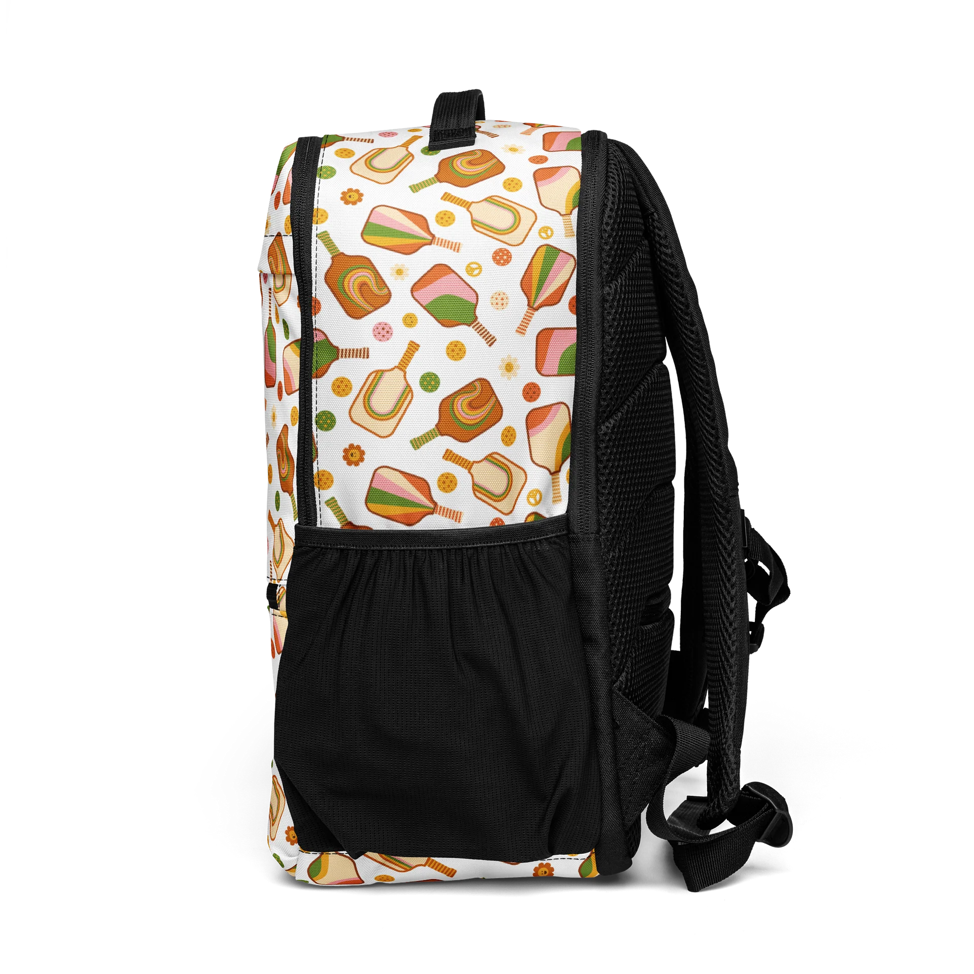 Groovy Retro Pickleball Backpack with Pockets product image (4)
