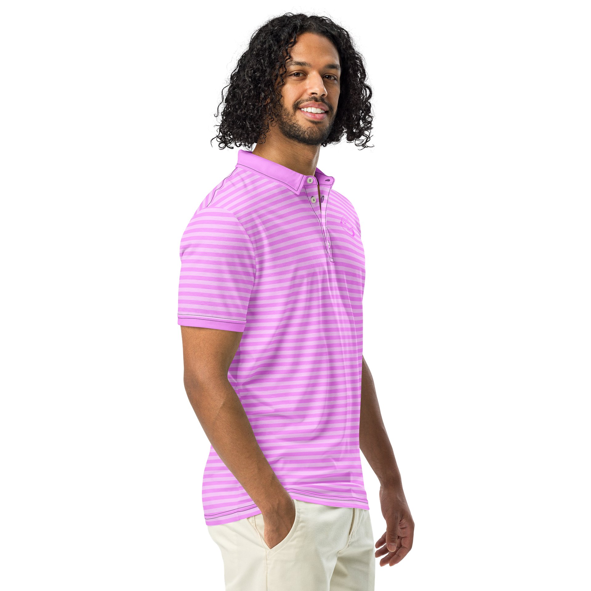 Pink Stripped Polo product image (1)