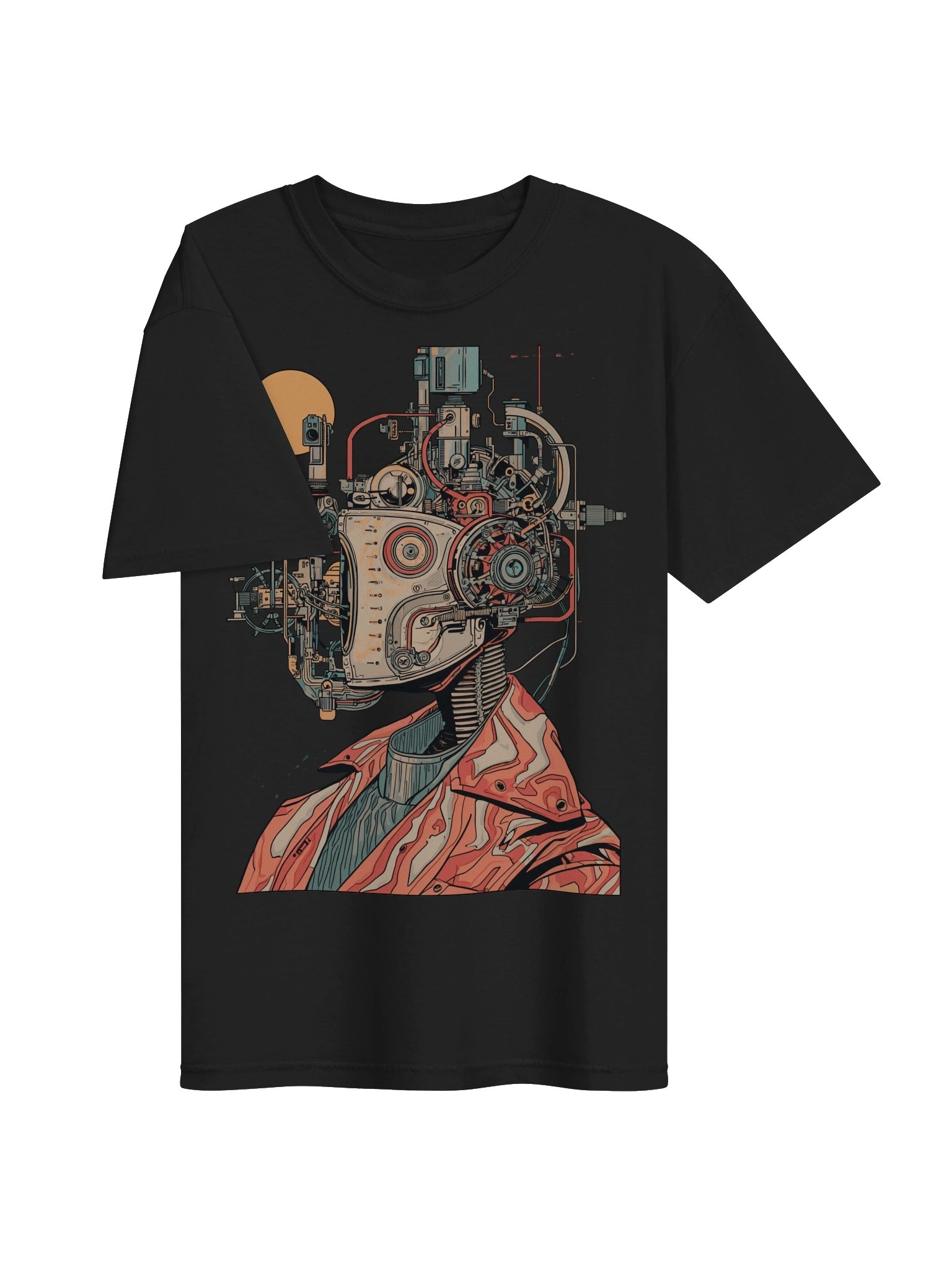 Retro Cyborg Profile Heavyweight T-Shirt product image (6)
