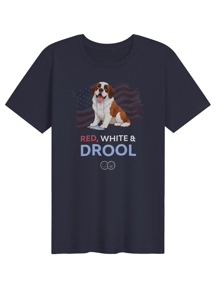 Red, White & Drool Dog Patriotic Tee product image (1)