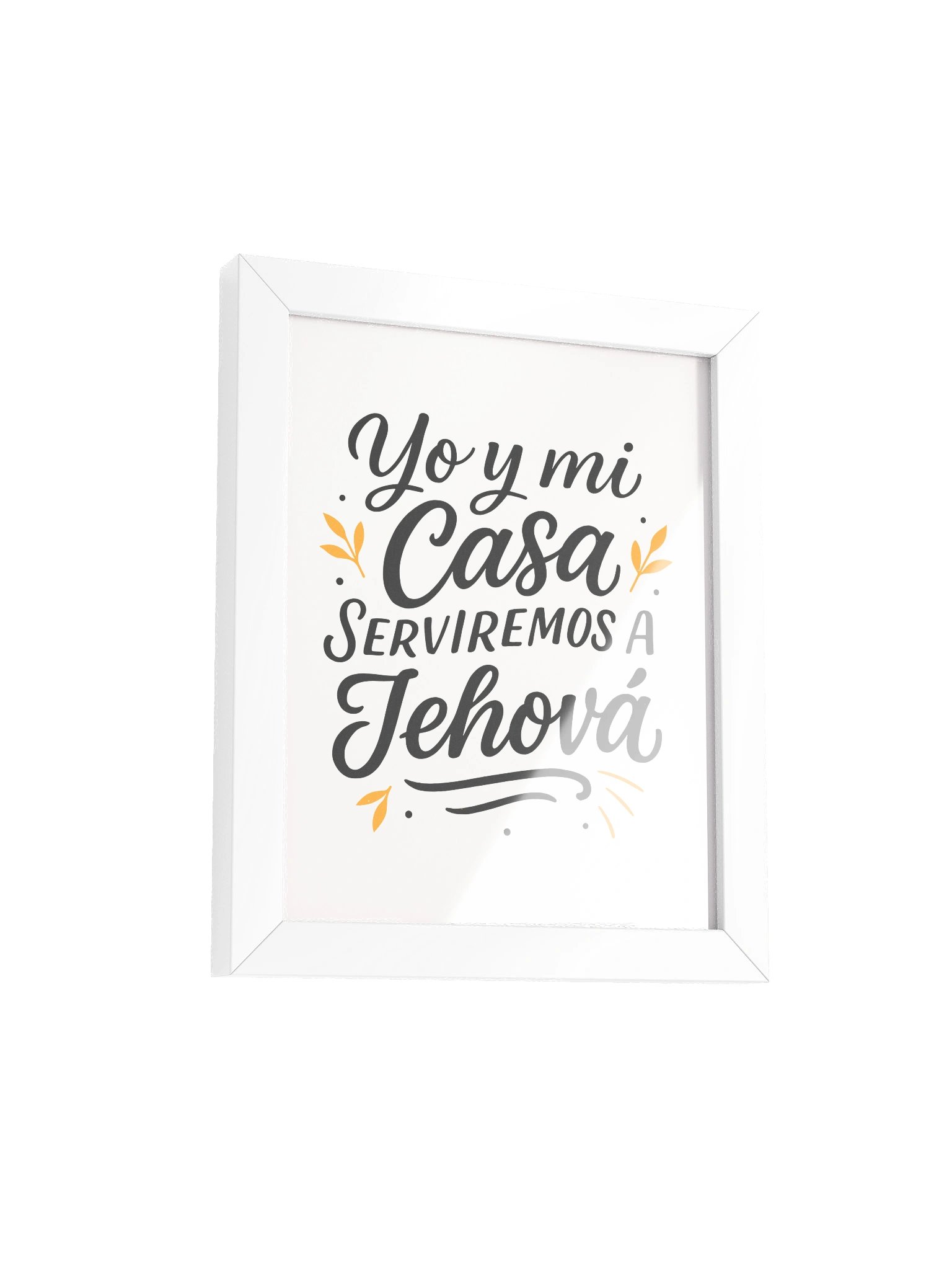 Framed Christian Poster (Spanish) – Joshua 24:15 product image (2)
