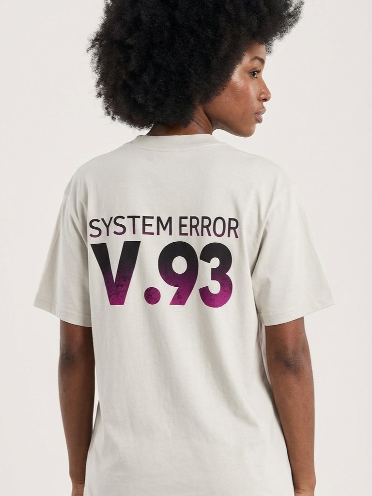 SYSTEM ERROR V.93 Oversized Faded T-Shirt product image (2)