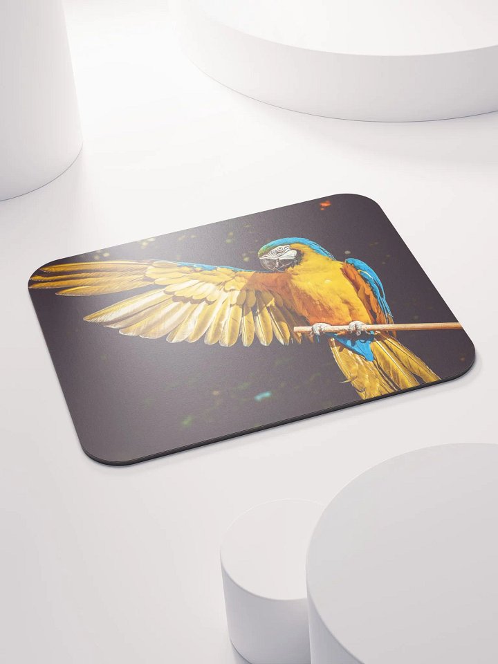 Vibrant Macaw Mouse Pad - Colorful & Durable Desk Accessory for Gaming & Office Use product image (1)